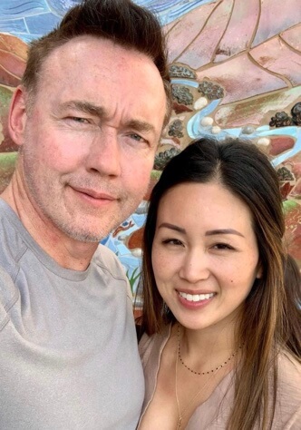Sandra Cho with her husband, Kevin Durand.